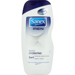Sanex Dermo Men Hydrating żel pod prysznic do ciała, twarzy i włosów 250ml