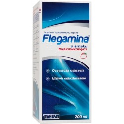Flegamina 2mg/5ml syrop truskawkowym 200 ml