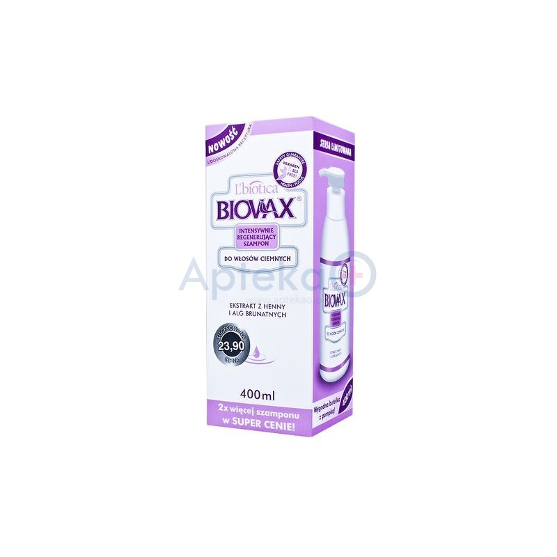 Biovax Intensywnie Regenerująca Szampon do włosów ciemnych 200 ml 
