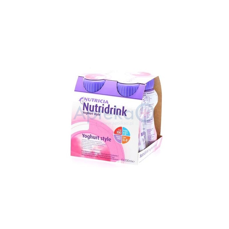 Nutridrink Yoghurt Style o smaku malinowym 4 x 200 ml 