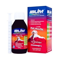Ibum 100 mg/5 ml zawiesina doustna 100g smak malinowy