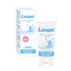 Zestaw Latopic emulsja do kąpieli 200 ml + Latopic emulsja do ciała 200 ml + Latopic krem do twarzy i ciała 75ml