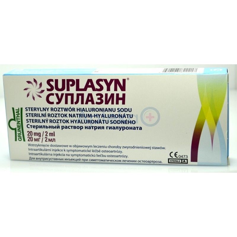 Suplasyn 20 mg / 2 ml ampułkostrzykawka ( ParFarma) 1szt.