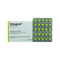 Sinupret tabletki drażowane import Inpharm 50 tabl.