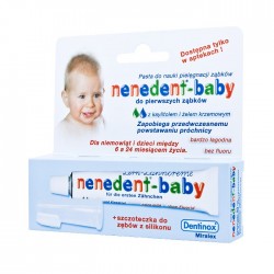 Nenedent Baby pasta do zębów dla niemowląt bez fluoru 20ml + szczoteczka