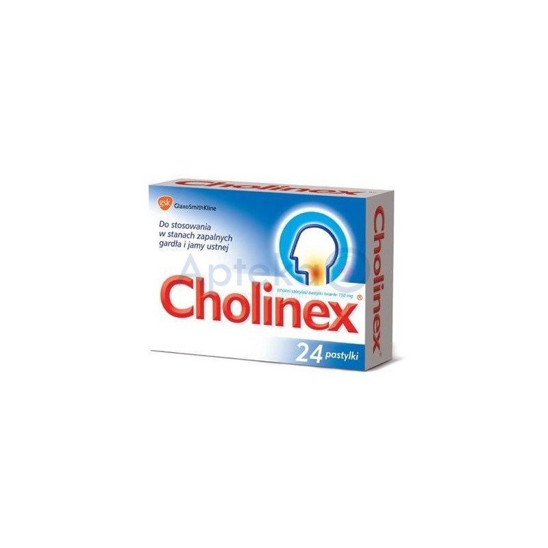 Cholinex 150 mg pastylki 24 past.