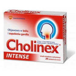 Cholinex Intense tabletki do ssania o smaku miodowo - cytrynowym 20 tabl.