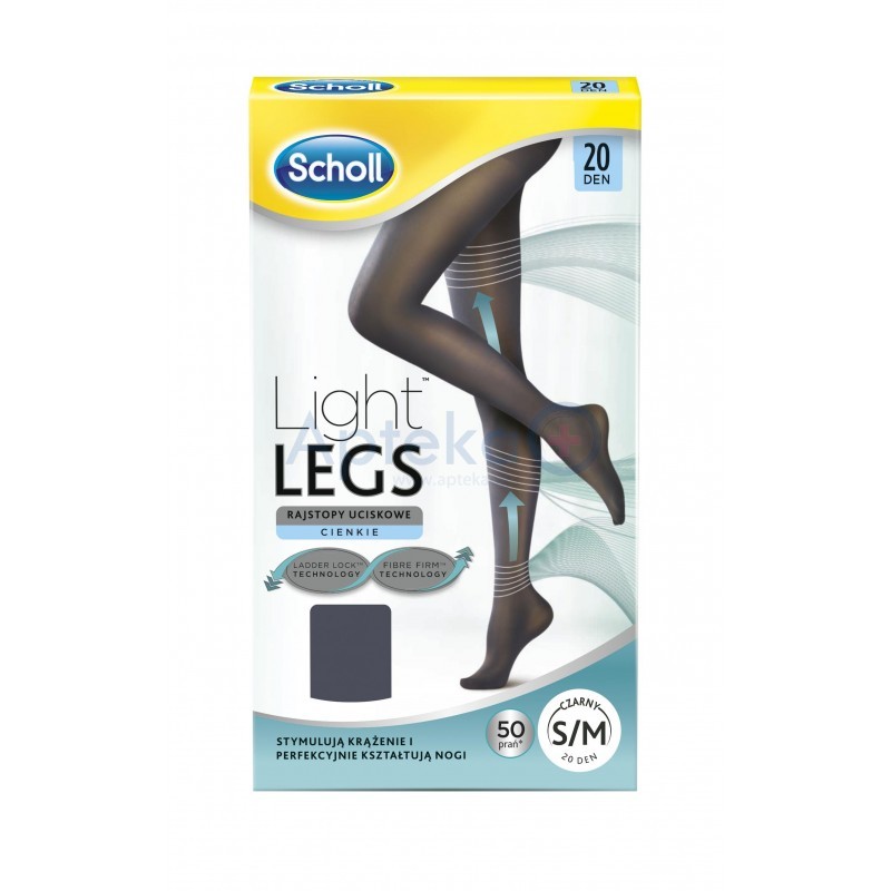Scholl Light Legs rajstopy uciskowe cienkie 20 DEN 1szt.