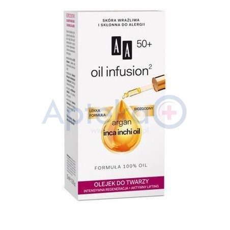 AA Oil Infusion 50+ Olejek do twarzy intensywna regeneracja + aktywny lifting 15ml