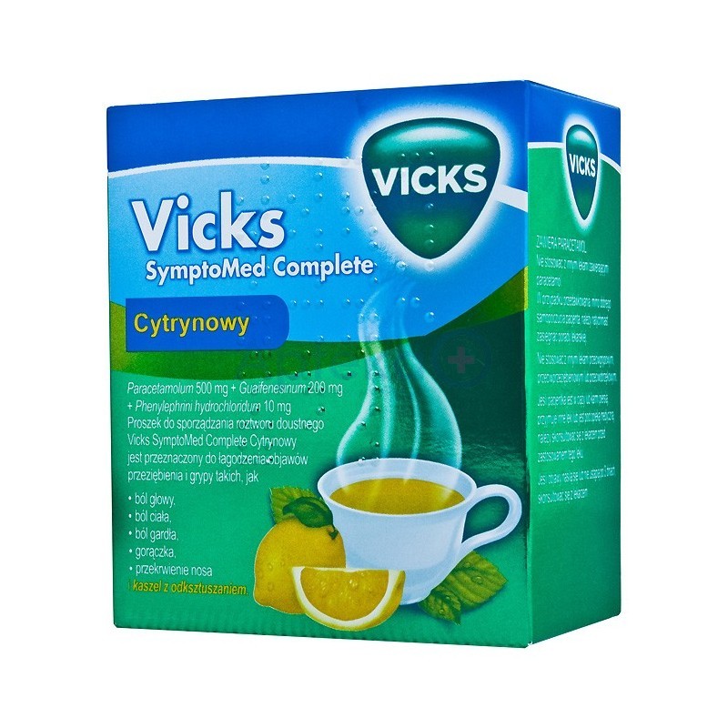 Vicks SymptoMed Complete Cytrynowy saszetki 5 sasz.