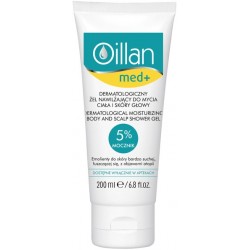 Oillan Med+ Dermatologiczny żel nawilżający do mycia ciała i skóry głowy 200ml