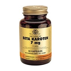 Naturalny Beta Karoten 7 mg z alg D. salina kapsułki 60kaps.