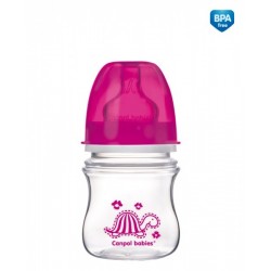 Canpol Antykolkowa butelka szerokootworowa EasyStart "Kolorowe zwierzęta" 120 ml