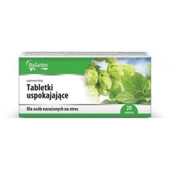 Tabletki uspokajające BioGarden magnez + chmiel + melisa + B6 tabletki 20 tabl.