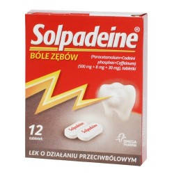 Solpadeine Bóle zębów tabletki 12 tabl.