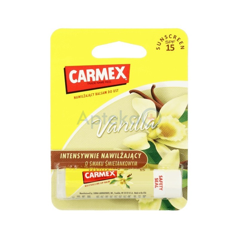 Carmex Vanilla balsam do ust w sztyfcie 1szt.