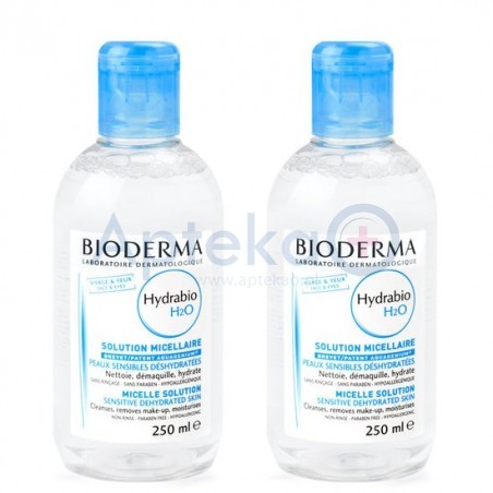 Bioderma Hydrabio H2O płyn micelarny 250ml + Bioderma Hydrabio H2O płyn micelarny 250ml GRATIS